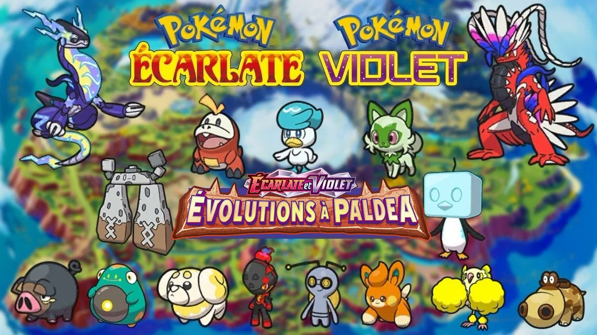 Peluche Pokemon E & V Paldéa New Bloc!