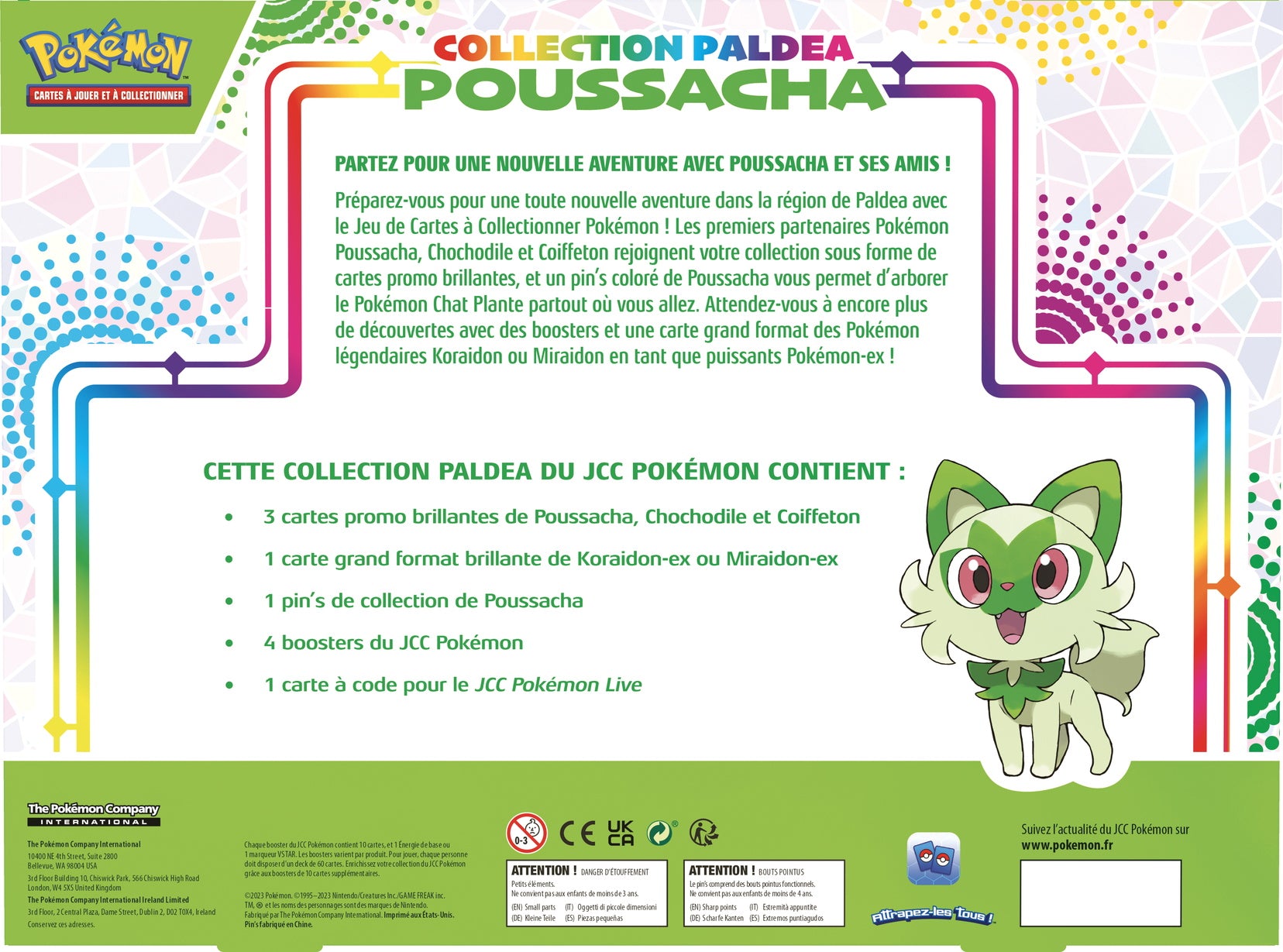 Acheter le Coffret Pokémon Collection Paldéa - Poussacha - Agorajeux