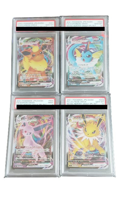 Cartes Pokémon Gradées Japonaise SP4 EEVEE HEROES PSA 10 - X3 + PSA 9 - X1!